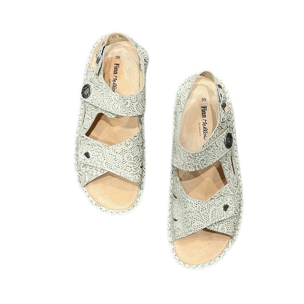 Finn Comfort Mellow Supersoft Leather Sandals Size 39 8/8.5 Comfort Travel
